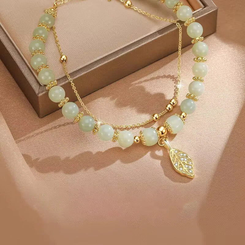 Emerald Leaf Bracelet