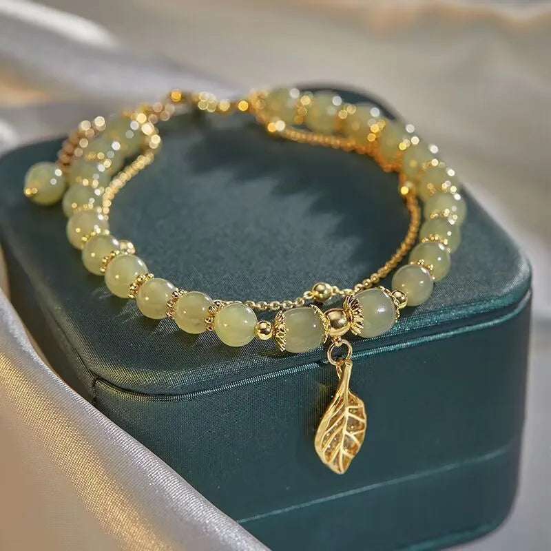Emerald Leaf Bracelet