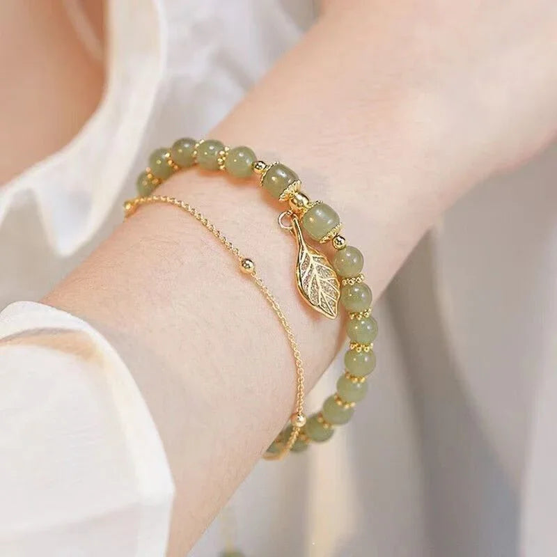 Emerald Leaf Bracelet