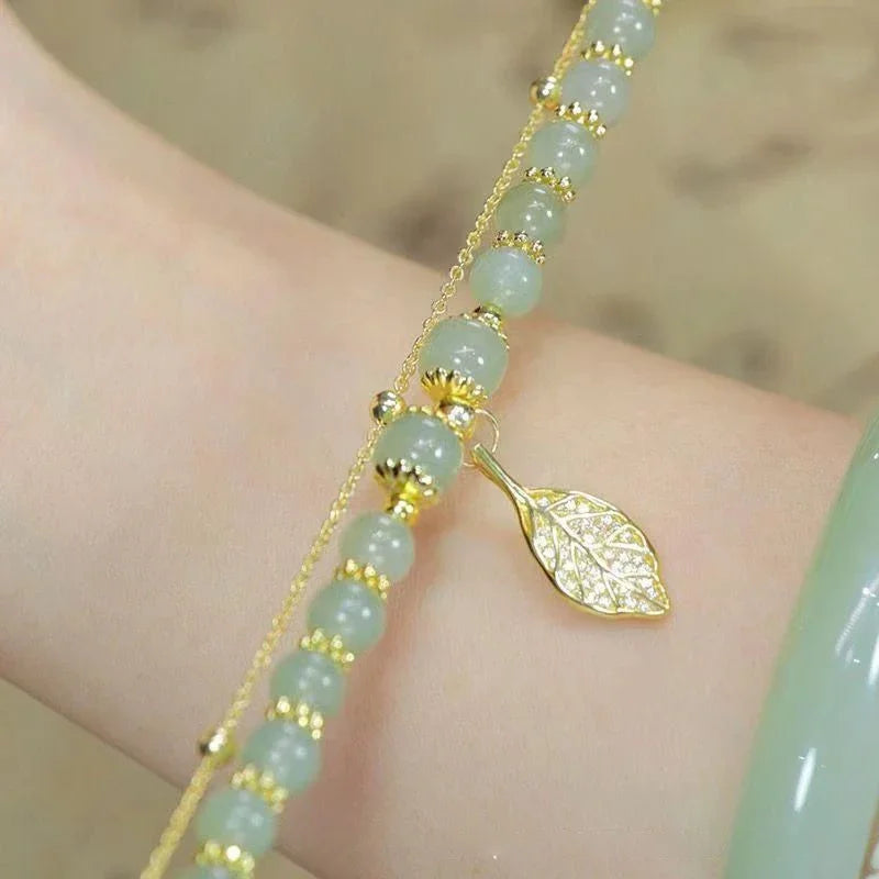 Emerald Leaf Bracelet